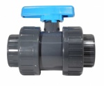 90mm Double Union Ball Valve - Solvent Socket - PVCu Pressure Pipe
